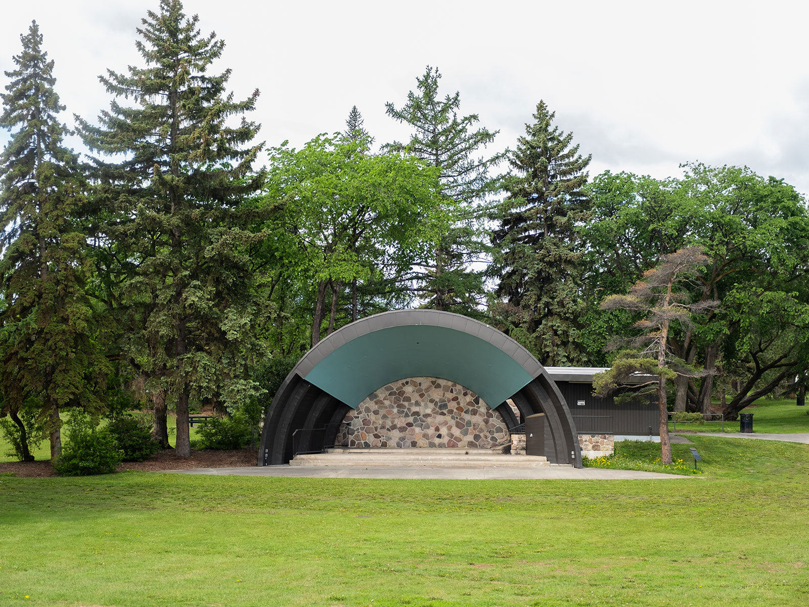 Front view of bandshell