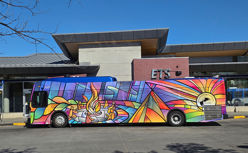 Indigenous Bus Wrap