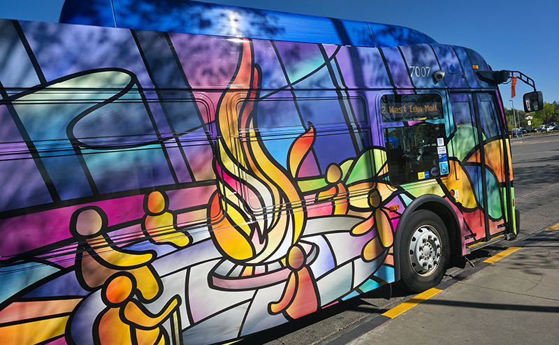 Indigenous Bus Wrap