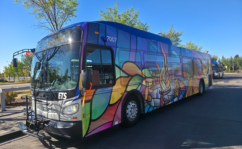 Indigenous Bus Wrap