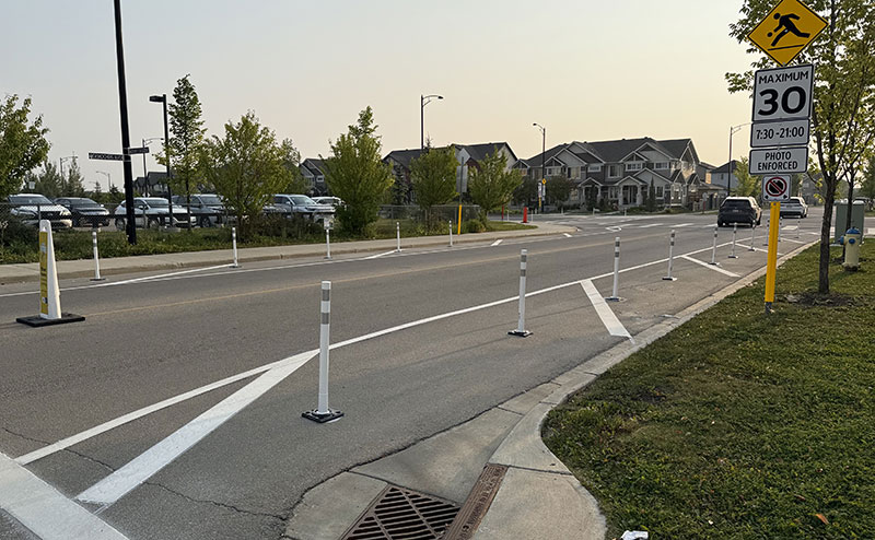 Pavement Markings and Reflective Posts