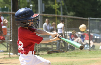 kid playing baseball