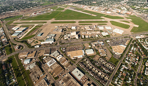 Aerial shot of Blatchford land