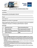 Senior Annual Pass Form image