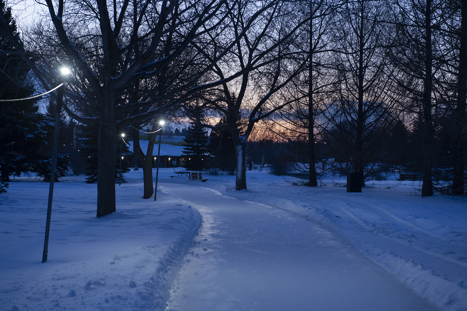 IceWay at nighttime