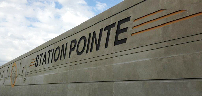 Station Pointe sign