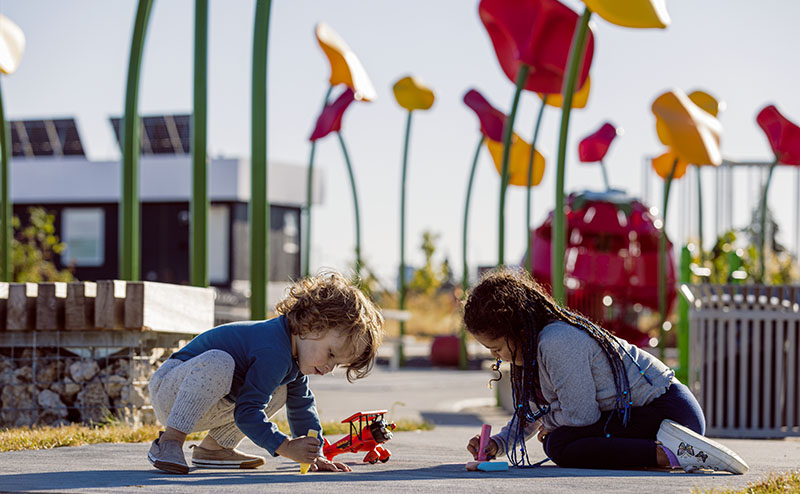 children in playground