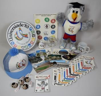 Universiade 1983 souvenirs in the COE Heritage Collection