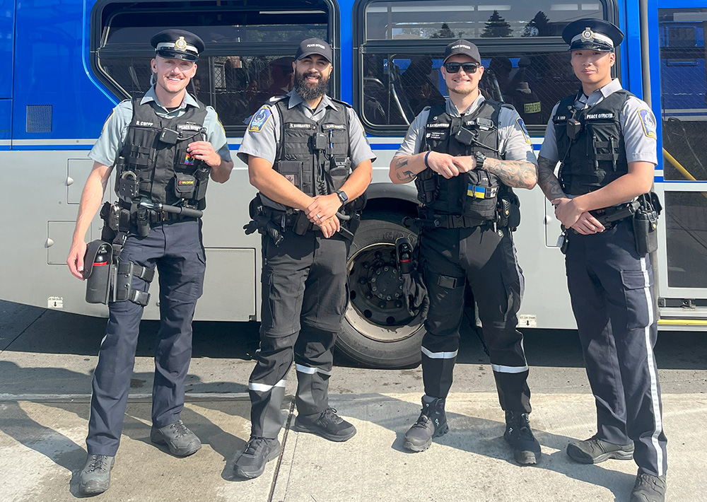 Photo of a group of Transit Peace Officers